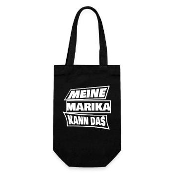 Marika - Geschenkbeutel für Flaschen - Schwarz - Vorne