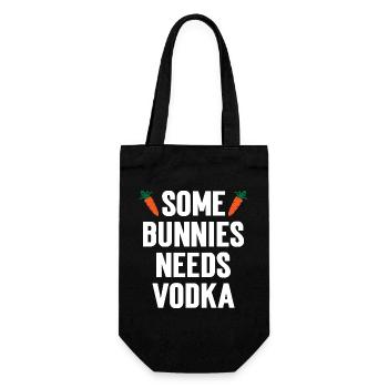 Humor Bunnies Vodka - Gift Bag for Bottles - black - Front