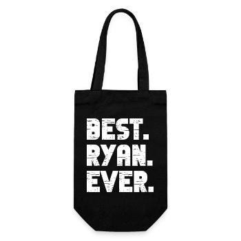 Best Ryan Ever Geschenk Spruch - Geschenkbeutel für Flaschen - Schwarz - Vorne