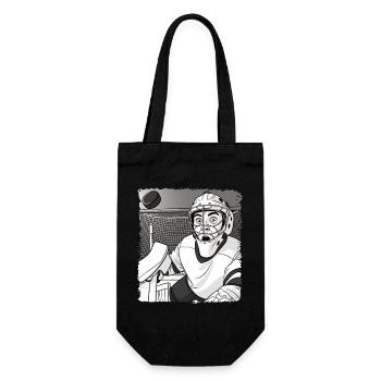 Funny Hockey Goalie Selfie Hockey - Gift Bag for Bottles - black - Front