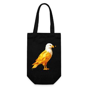 Adler - Geschenkbeutel für Flaschen - Schwarz - Vorne