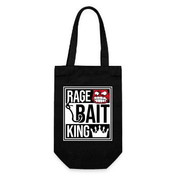 Rage Bait King en ligne Troll Attention Fun - Sac à bouteille - noir - Devant
