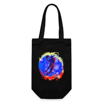 Basketball - Gift Bag for Bottles - black - Front