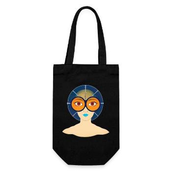 FREE YOUR MIND #2 - nice people - Gift Bag for Bottles - black - Front