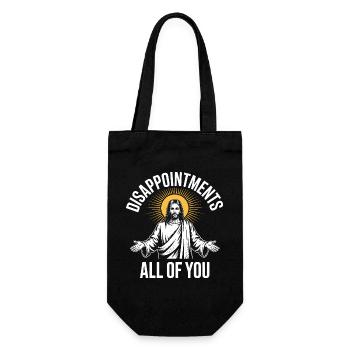 Disappointments All Of You Jesus Sun Tee - Gift Bag for Bottles - black - Front