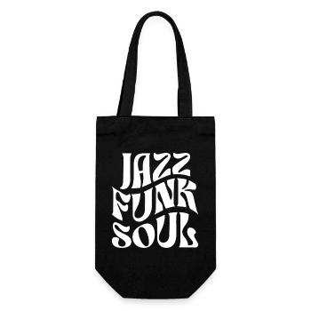Typographie du Jazz Funk Soul - Sac à bouteille - noir - Devant