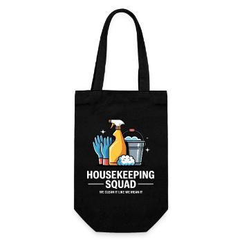 Funny Cleaning Design - Gift Bag for Bottles - black - Front