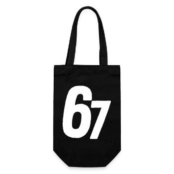 67 Six Seven - Geschenkbeutel für Flaschen - Schwarz - Vorne