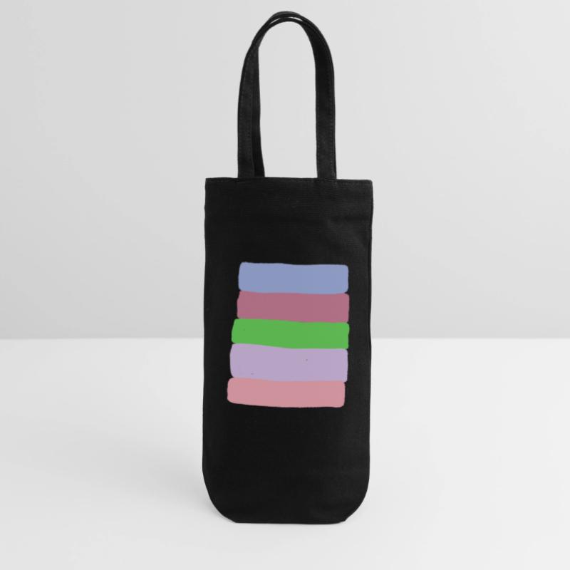 Pastellstreifen-Stack Geschenkbeutel für Flaschen