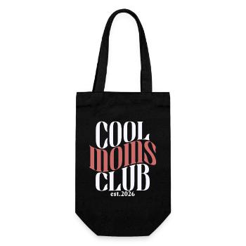 Club des mamans cool - Cadeau de maman pour la fête des mères - Sac à bouteille - noir - Devant