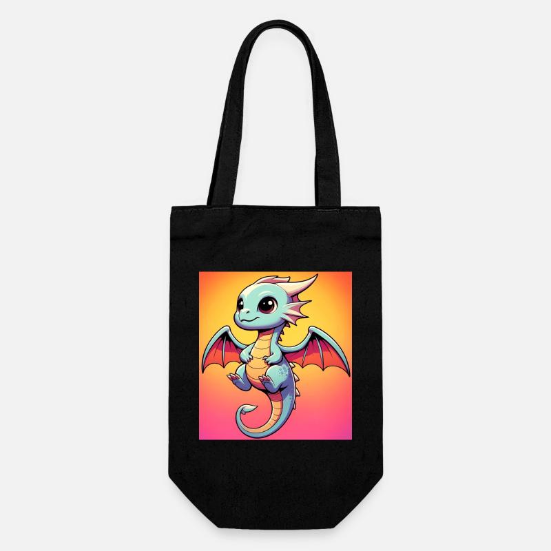 dragon - Gift Bag for Bottles - black