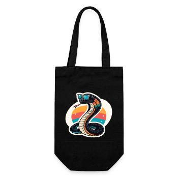 Cobra Sun Retro - Geschenkbeutel für Flaschen - Schwarz - Vorne