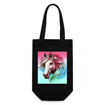 horse - Gift Bag for Bottles - black - Front