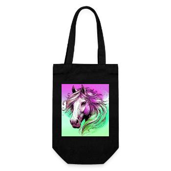 horse - Gift Bag for Bottles - black - Front