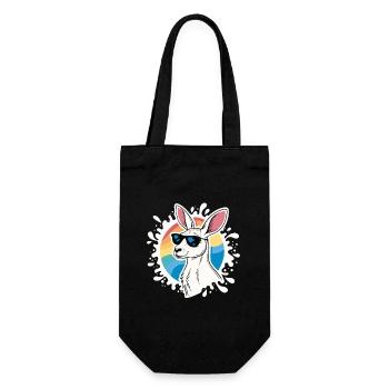 Kangourou Cool - Style Rétro & Lunettes de Soleil - Sac à bouteille - noir - Devant