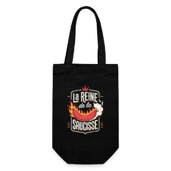 La Reine de la Saucisse - Sac à bouteille - noir - Devant