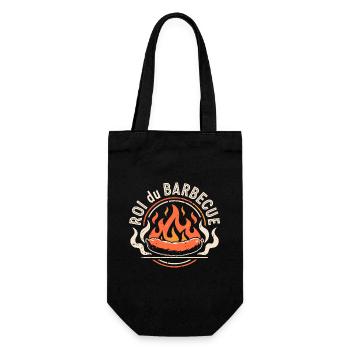 King of the barbecue - Gift Bag for Bottles - black - Front