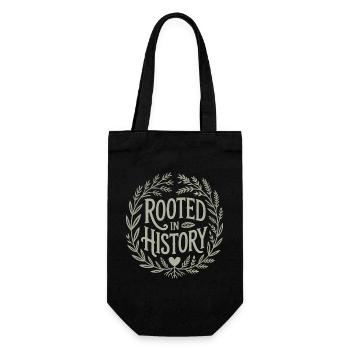 Rooted in History Emblem - Gift Bag for Bottles - black - Front