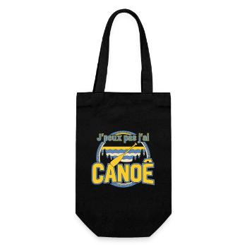Canoë: J'peux pas j'ai CANOË - Sac à bouteille - noir - Devant