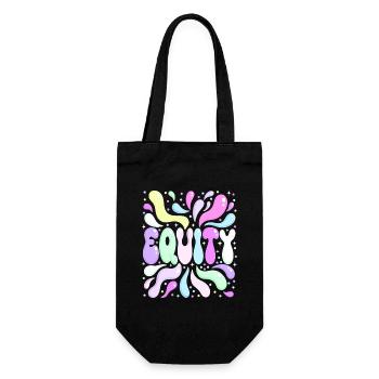 Equality Bright Pastel Party - Gift Bag for Bottles - black - Front