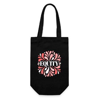 Équité florale explosion de motifs rouge - Sac à bouteille - noir - Devant