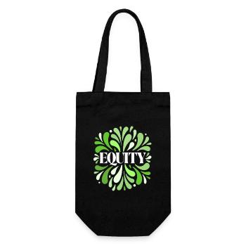 Equity Green Circular Elegance - Gift Bag for Bottles - black - Front