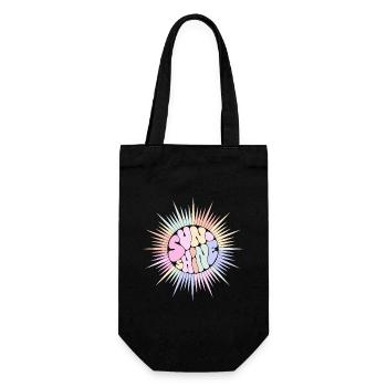 Soleil Pastel SUNSHINE Rétro Groovy - Sac à bouteille - noir - Devant