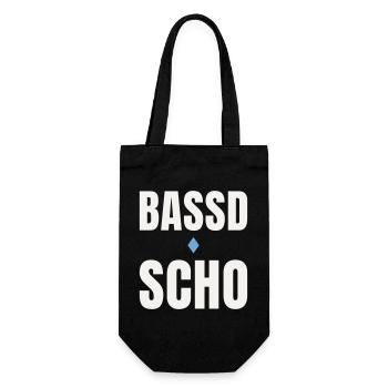 Bassd scho - Symbole folklrique du dialecte bavarois - Sac à bouteille - noir - Devant