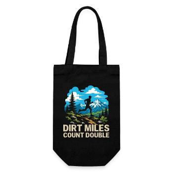 Course en sentier - Les miles en terre comptent double - Sac à bouteille - noir - Devant