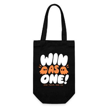 Win as One Gaming Team - Gift Bag for Bottles - black - Front