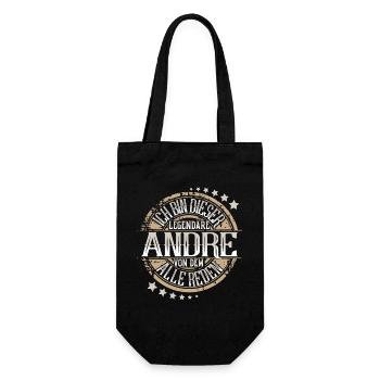 Andre - Geschenkbeutel für Flaschen - Schwarz - Vorne