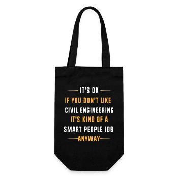 Ingénieur civil sur chantier de construction - Sac à bouteille - noir - Devant