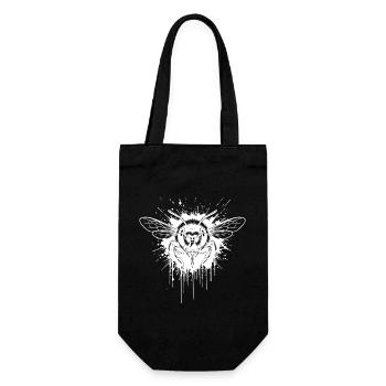 Guêpe Trash White - Wasp Tattoo Art - Sac à bouteille - noir - Devant