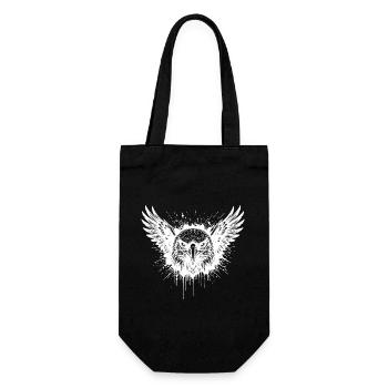 Aigle Majestueux Splash Tattoo Blanc - Sac à bouteille - noir - Devant