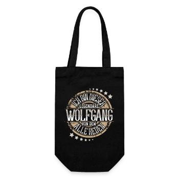 Wolfgang - Geschenkbeutel für Flaschen - Schwarz - Vorne