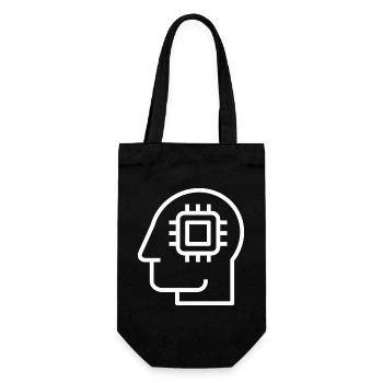 Ai, Artificial Intelligence, AI Technology - Gift Bag for Bottles - black - Front