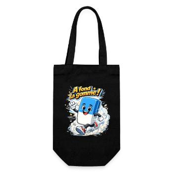 A fond la gomme ! - Sac à bouteille - noir - Devant