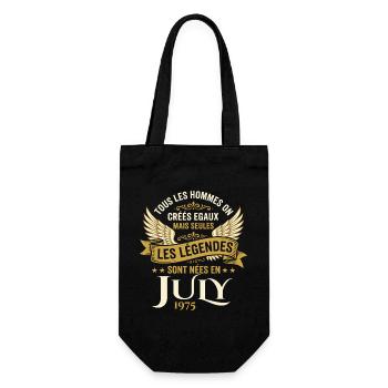 Légende Née En Juillet 1975 Anniversaire - Sac à bouteille - noir - Devant