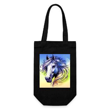 horse - Gift Bag for Bottles - black - Front