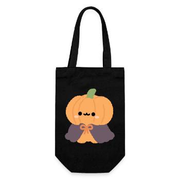 Chibi Kürbis-Cape-Plüsch - Geschenkbeutel für Flaschen - Schwarz - Vorne
