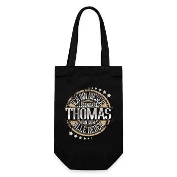 Thomas - Geschenkbeutel für Flaschen - Schwarz - Vorne