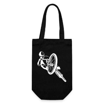 Mountainbike - Downhill - Geschenkbeutel für Flaschen - Schwarz - Vorne