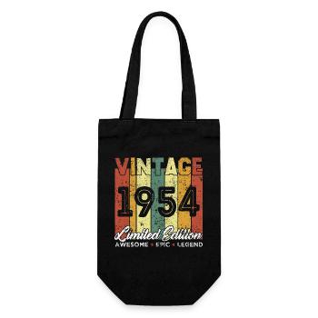 Cadeau D'anniversaire Vintage 1954 Edition limitée - Sac à bouteille - noir - Devant