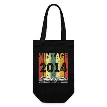 Cadeau D'anniversaire Vintage 2014 Edition limitée - Sac à bouteille - noir - Devant