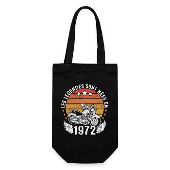 Les Légendes Sont Nées En 1972 - Sac à bouteille - noir - Devant