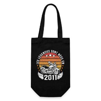 Les Légendes Sont Nées En 2011 - Sac à bouteille - noir - Devant