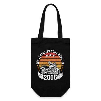 Les Légendes Sont Nées En 2006 - Sac à bouteille - noir - Devant