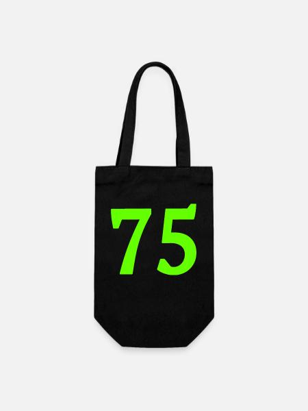 Anzahl 75 - Geschenkbeutel für Flaschen - Schwarz