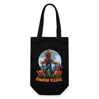 Halloween Pumpkin Horror - Gift Bag for Bottles - black - Front