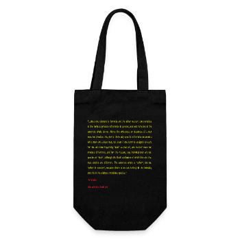 Aristotle Metaphysics Book ten - Gift Bag for Bottles - black - Front